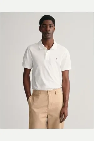 GANT Para homem. 2210 Polo Piqué Regular Fit Shield (S), Casual, Algodão, Clássico, Manga curta