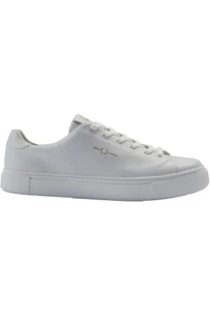 Fred Perry Para homem. B5310-100 Ténis de couro B71 branco (46), Plano, Cordão, Casual