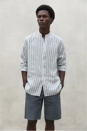 ECOALF Para homem. MCMGASRDAVID0725S24-334 Camisa David branca (S), Branco, Casual, Linho, Manga comprida