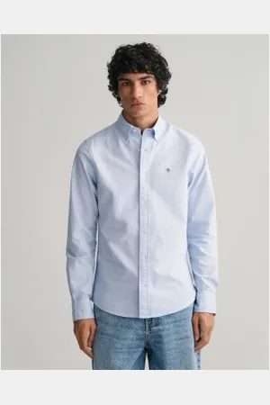 GANT Para homem. 3000202 Camisa Oxford de corte justo (S), Casual, Algodão, Clássico, Manga comprida