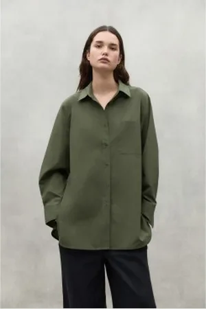 ECOALF Para mulher. MCWGASRANDRE0349S24-102 Camisa Andrea (S), Casual, Manga comprida, Lyocell, Algodão orgânico, Sustentável