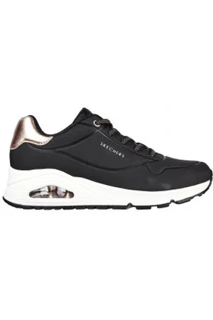 Skechers Para mulher. 155196 Treinadores Uno (41), Tecido, Plano, Cordão, Casual