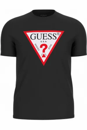Guess Para homem. M2YI71I3Z14 T-shirt com logótipo triangular (M), Casual, Algodão, Manga curta