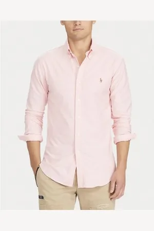 Ralph Lauren Para homem. 710549084008 Camisa Oxford cor-de- (S), Casual, Algodão, Manga comprida
