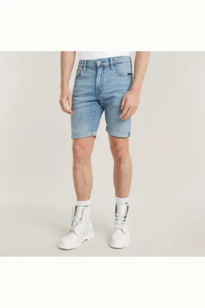 G-Star Para homem. D23615-D829-424 Calção 3301 Slim (29), Casual, Algodão, Denim