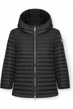 Colmar Para mulher. 2177U-9VX Capa com capuz para baixo preta (38), Casual, Poliamida