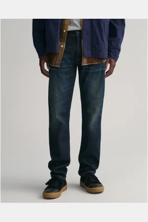 GANT Para homem. 1000271 Calças de ganga de corte justo Archive blue (29/32), , Casual, Algodão, Denim
