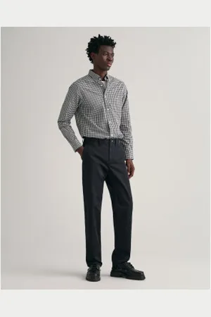 GANT Para homem. 1505222 Calças chino de sarja de corte regular (31/30), Casual, Algodão