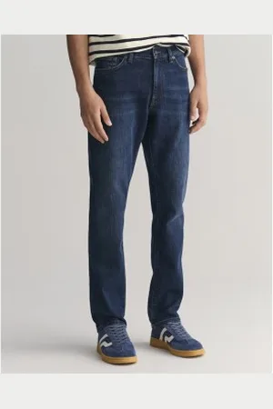 GANT Para homem. 1000260 Calças de ganga de corte justo azuis (29/32), , Casual, Algodão, Denim, Sustentável