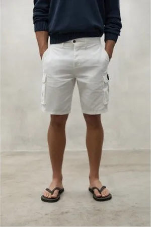 ECOALF Para homem. MCMGAPCLIMAS0754S24-001 Calções Lima Off-white (32), , Casual, Sustentável, Algodão Reciclado