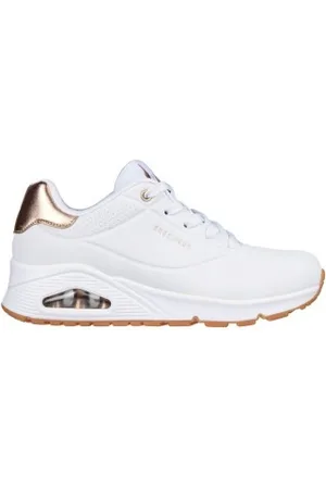 Skechers Para mulher. 177094 Formadores UNO Golden Air White (36), , Tecido, 3 a 5cm, Cordão, Casual