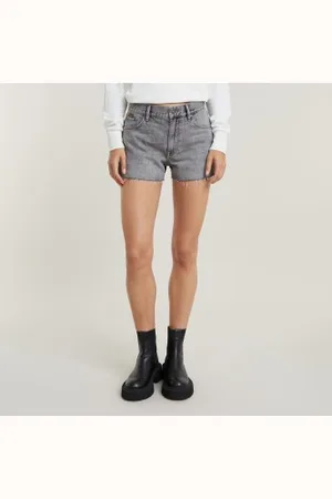 G-Star Para mulher. D24376-D537-G324 Short True Raw cinzento (23), Casual, , Algodão, Denim