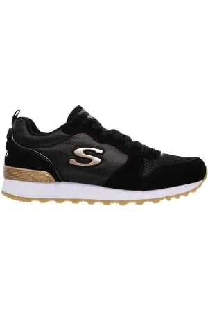Skechers Para mulher. 111 OG 85 Goldn Gurl sapatos (35), Tecido, 3 a 5cm, Cordão, Casual