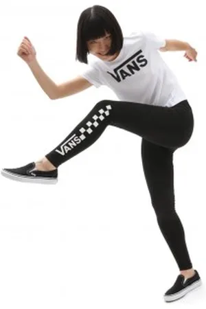 Vans Para mulher. VN0A4S9WBLK1 LEGGINGS CHALKBOARD CLASSIC CLASSIC black (XS), , Casual, Esportivo, Algodão, Running, Multisport