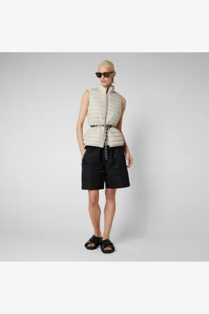 save the duck Para mulher. D88040W-GIGA01 Colete Charlotte (L), Casual, Náilon, Sem mangas / correias