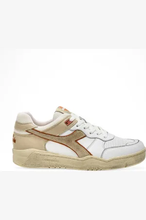 Diadora Unisex. 201180117 Ténis de couro B.560 Usado branco (41), Plano, Cordão, Casual