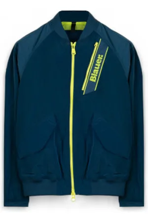 Blauer Para homem. 24SBLUC01092 Giubbini Corti casaco Foderato marinho (L), Azul, Casual, Algodão