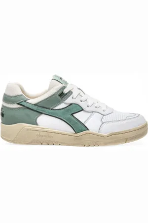 Diadora Unisex. 201180117 Ténis de couro B.560 Usado branco (44), Plano, Cordão, Casual
