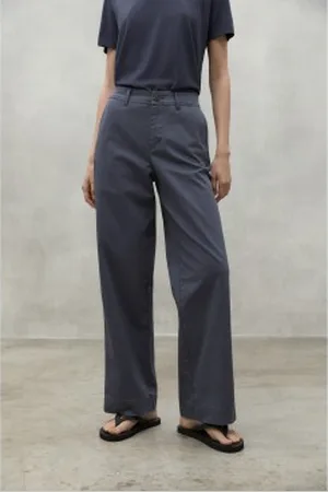 ECOALF Para mulher. MCWGAPAARAS00269S24-179 Calças Aras azul-marinho (40), Casual, Algodão orgânico, Sustentável