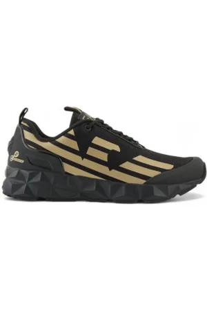 EA7 Unisex. X8X033_XCC52 Sapatos Ultimate C2 Kombat pretos (46), Plano, 1 a 3cm, Cordão, Casual