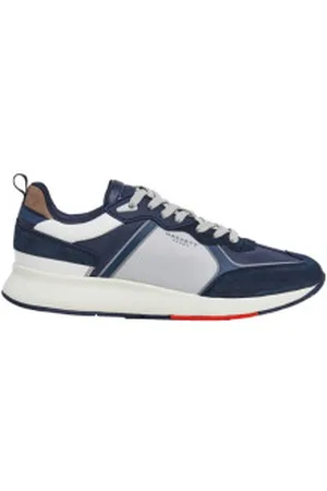 Hackett Para homem. HMS21358 Sapatilhas H-Runner Phil navy (42), Plano, Cordão, Casual, Marinho