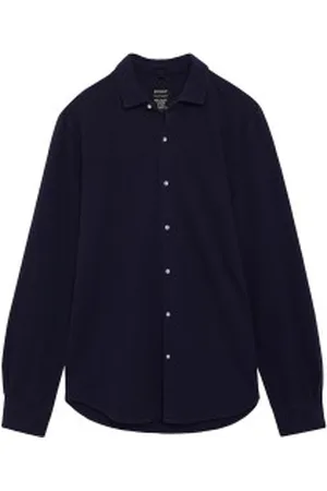 ECOALF Para homem. GASRLEMOS0820MS23-161 Camisa Lemo azul-marinho (M), Casual, Manga comprida, Algodão orgânico, Sustentável