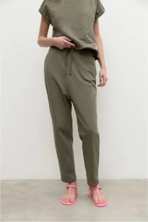 ECOALF Para mulher. GAPANUREM0809WS23-128 Calças verdes de Nuremberga (L), Casual, Algodão orgânico, Sustentável