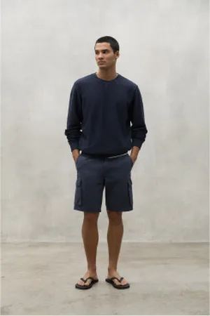 ECOALF Para homem. MCMGAPCLIMAS0754S24-161 Calções Navy Lime (33), Casual, Sustentável, , Algodão Reciclado
