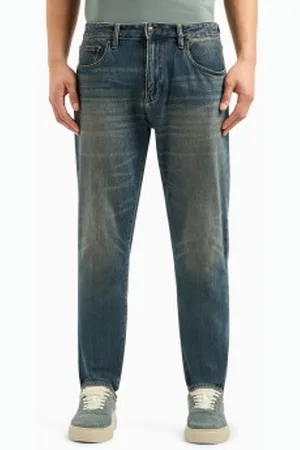 Armani Exchange Para homem. 3DZJ13Z1UZZ1500 Calças de ganga slim azuis (30), , Casual, Algodão, Denim