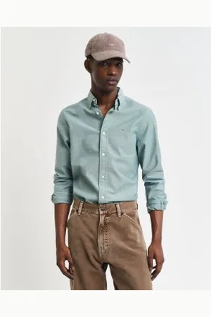 GANT Para homem. 3230115 Camisa Slim Fit Stretch Oxford (XL), Casual, Algodão, Manga comprida