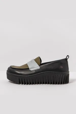 Art Para mulher. 11530S1UQ003_001 Mocassins de couro 1530S Brighton preto (36), 3 a 5cm, Nenhum, Casual