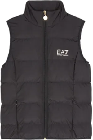 EA7 Para menina. 8NFQ08_FNF8Z Colete brilhante (4Años= 106cm), Casual, Poliéster, moda infantil