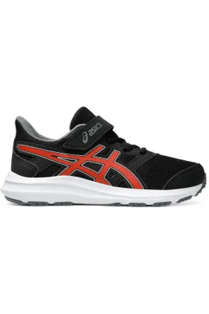 Asics Unisex para criança. 1014A299 Sapatos Jolt 4 Ps (27), Plano, Velcro, Casual, Esportivo, Running, Multisport, moda infantil