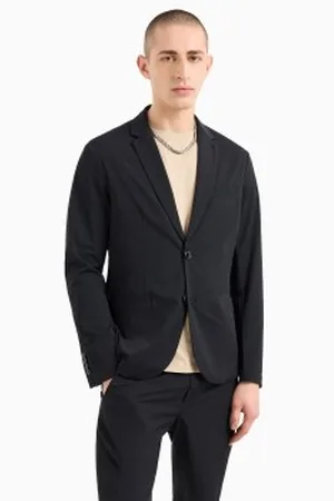 Armani Exchange Para homem. 8NZG49ZNYZZ1200 Blazer clássico (36), Casual, Poliamida