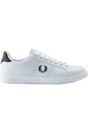 Fred Perry Para homem. B6312-567 Sapatilhas de couro B721 branco (44), Plano, Cordão, Casual