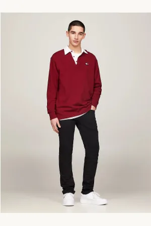 Tommy Hilfiger Para homem. DM0DM09560 Calças de ganga Scanton slim fit pretas (27/32), , Casual, Algodão