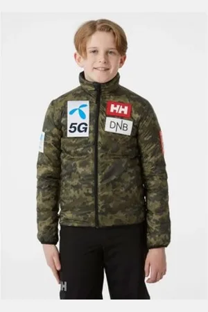 Helly Hansen Para menino. 41733 Coat Jr Infinity Insulator , camuflagem (12años= 152cm), Casual, Esportivo, Outdoor, Multisport, Poliés