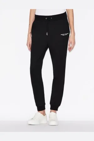 Armani Exchange Para mulher. 8NYPBAYJE5Z1200 Calças de legging pretas (XS), , Casual, Esportivo, Algodão, Sportswear