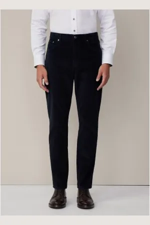 Hackett Para homem. HM212655 Calças Pigment Cord azul-marinho (32/32), Casual, Algodão