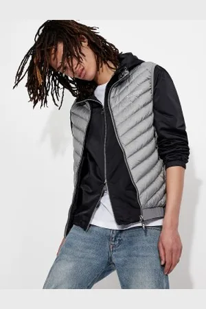 Armani Exchange Para homem. 8NZQ52ZNW3Z0902 Chaelco Piumino cinzento (S), Casual, , Poliamida