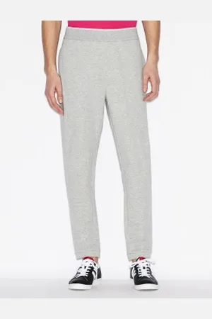 Armani Exchange Para homem. 8NZP82ZJH3Z3901 Calças de malha de lã cinzentas (L), Casual, , Algodão