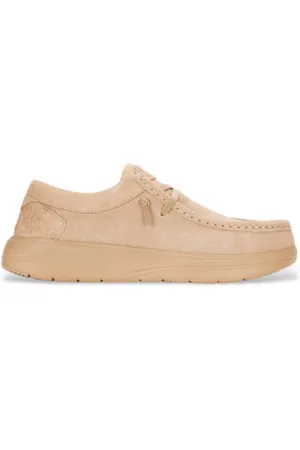 Hey dude Para homem. HD41975 Sapatilhas de camurça Wally X (45), Marrom, Plano, Cordão, Casual