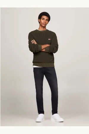 Tommy Hilfiger Para homem. DM0DM09562 Calças de ganga Simon em desbotado (28/36), Casual, Algodão, Denim
