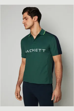Hackett Para homem. HM563270 Polo Hs Multi (S), Casual, Algodão, Manga curta