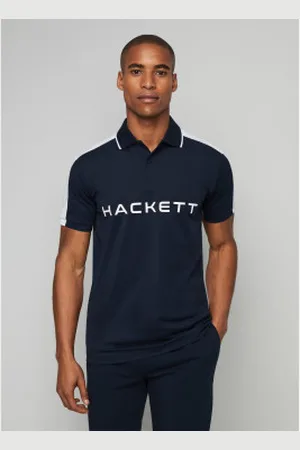 Hackett Para homem. HM563270 Polo Hs Multi navy (S), Casual, Algodão, Manga curta
