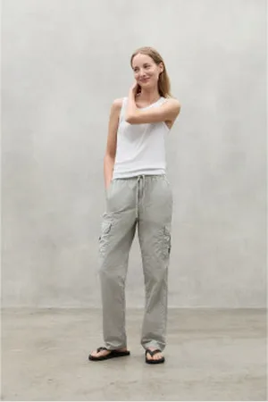 ECOALF Para mulher. MCWGAPACOLIN0072S24-132 Calças Colin cinzentas (36), Casual, , Sustentável, Nylon reciclado