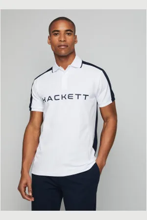 Hackett Para homem. HM563270 Polo Hs Multi (S), Casual, Algodão, Manga curta