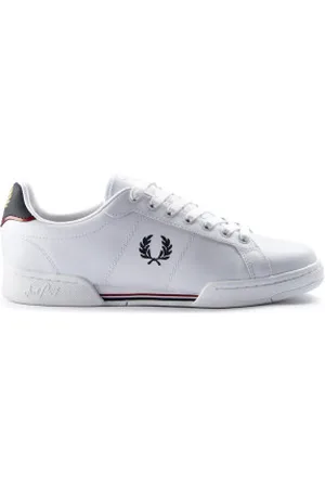 Fred Perry Para homem. B6311-567 Sapatilhas de couro B721 branco (40), Plano, Cordão, Casual