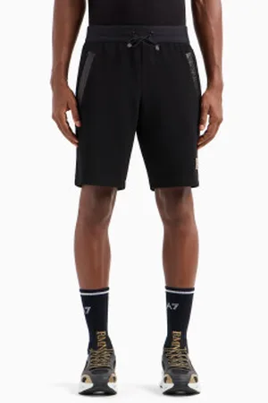 EA7 Para homem. 3DPS57_PJG1Z Calções desportivos pretos (XL), Casual, Multisport, Poliéster