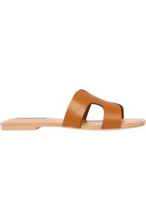 Steve Madden Para mulher. SM11001541 Sandálias castanho Zarnia (37), Marrom, Plano, Nenhum, Casual